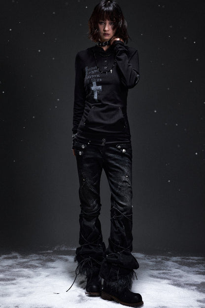 Dark Punk Cross Hoodie