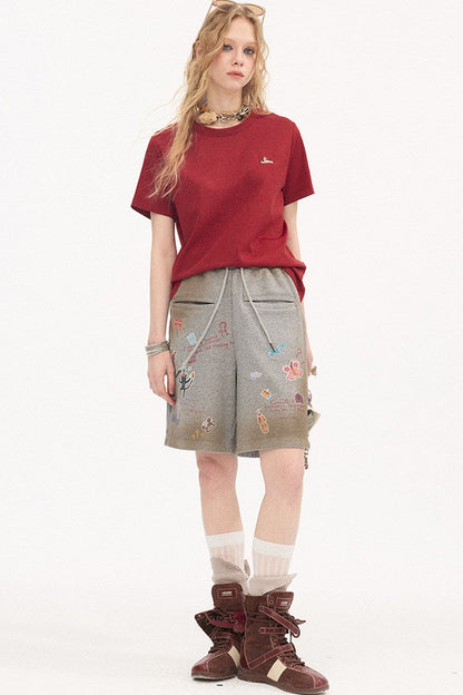 Loose Cotton Round Neck Top