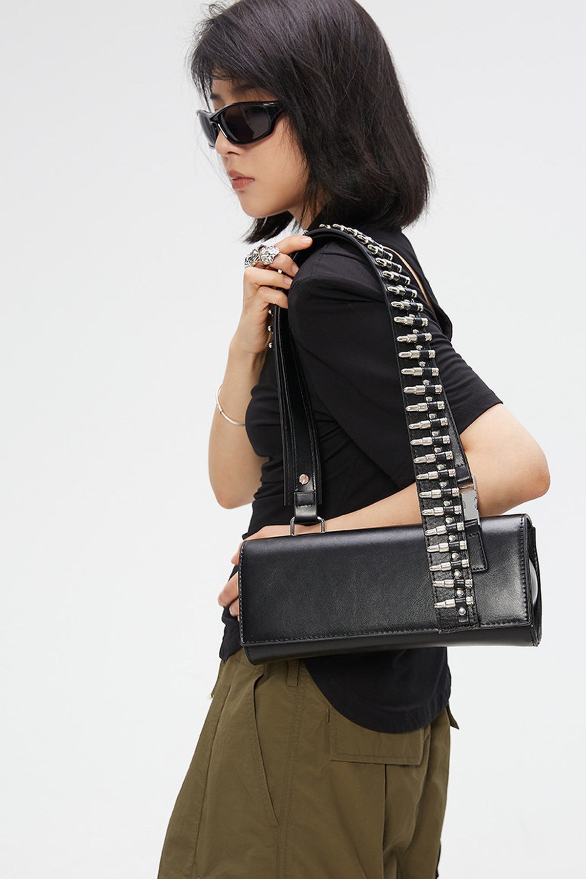 Punk Bullet Strap Handbag