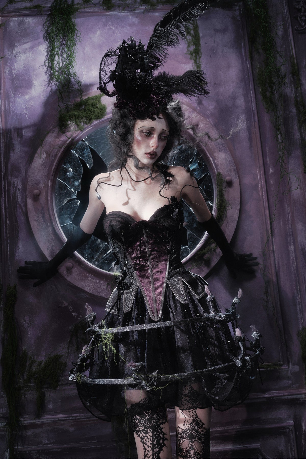 Butterfly Ghost Fishbone Corset