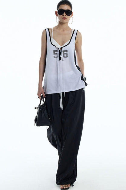 U-Neck Number 56 Jersey Vest