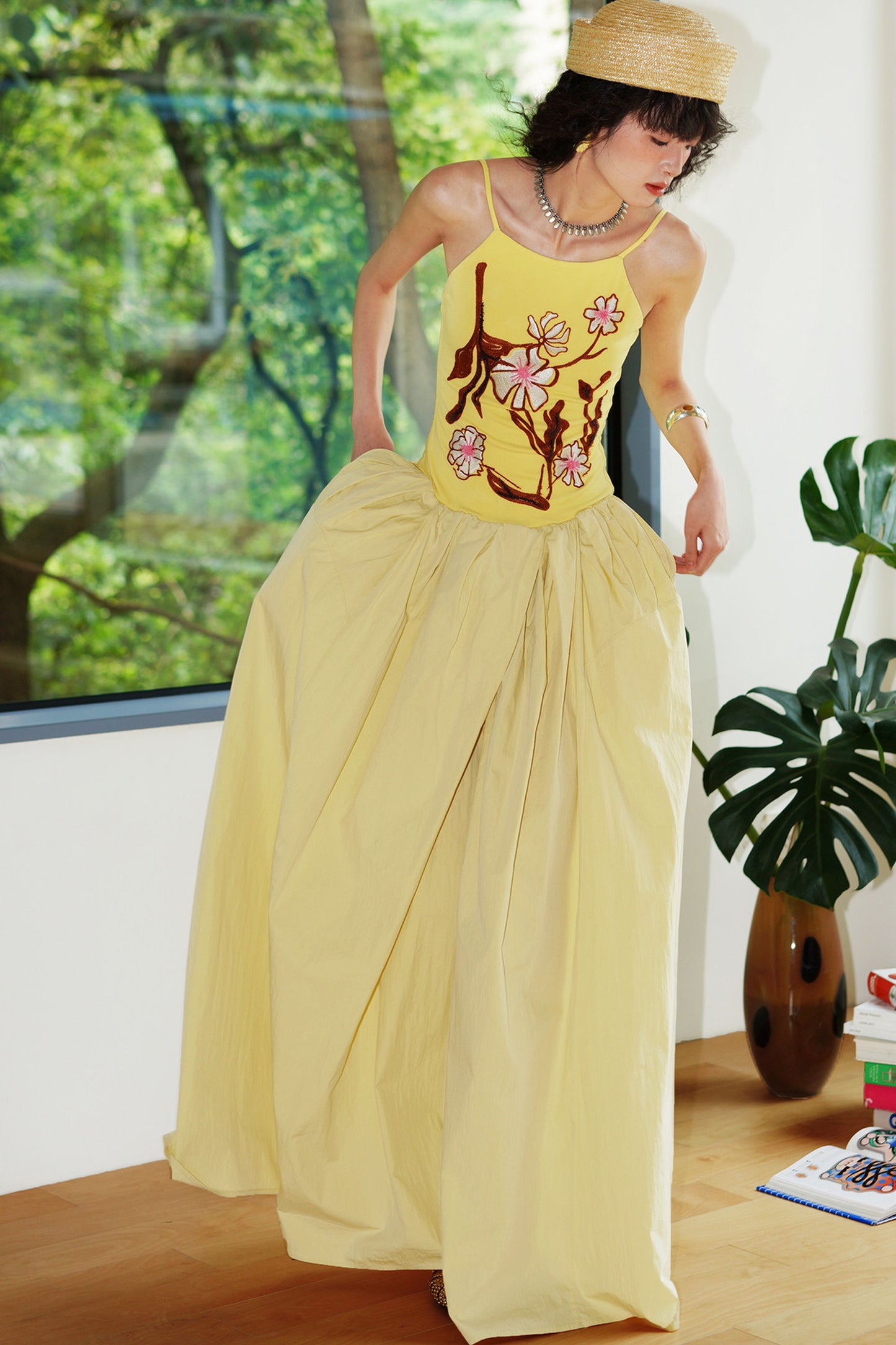 3D Embroidered Vacation Dress