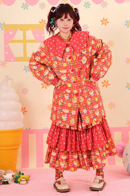 Showa Dessert Quilted Cotton Coat