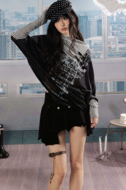 Asymmetrical Batwing Sun Protection Top Set-Up