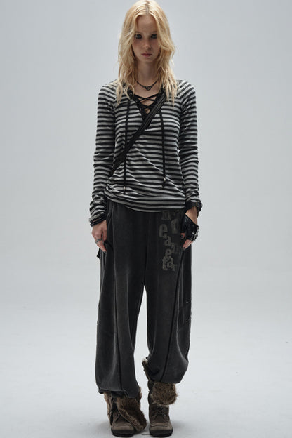 Raw Edge Retro Sweatpants