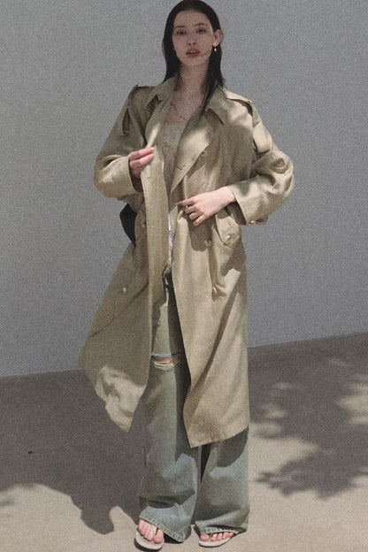 Cappotto parasole in acetato e lyocell