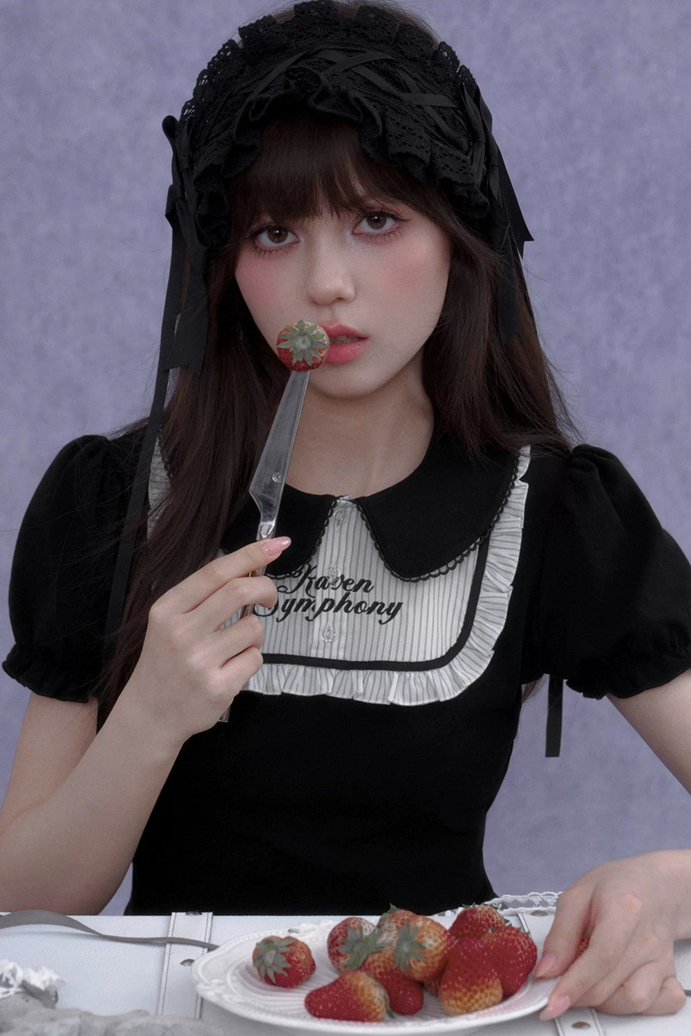 Dark Lolita Doll Collar Top Set-Up