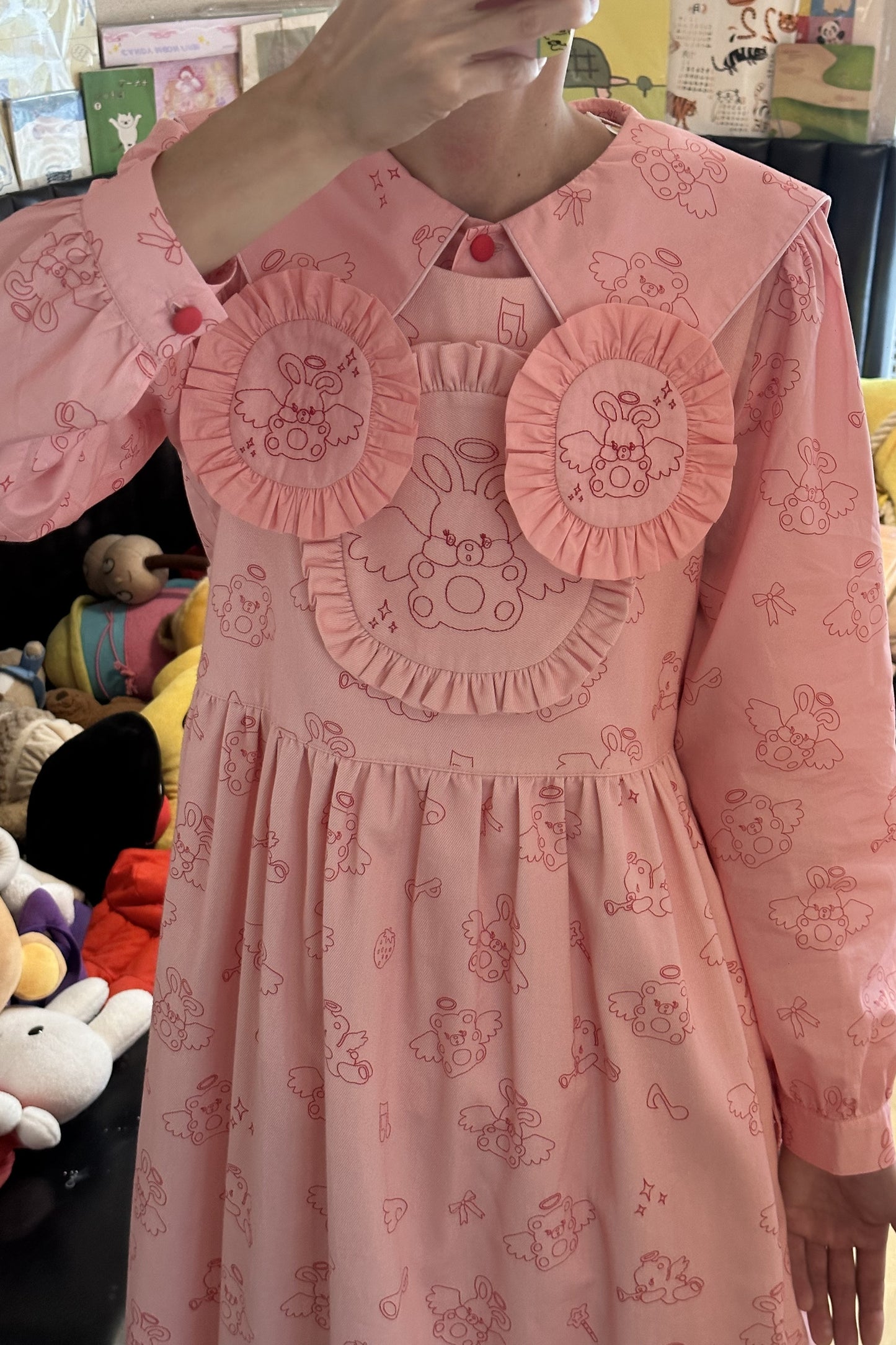 Bunny Collar Loose Blouse