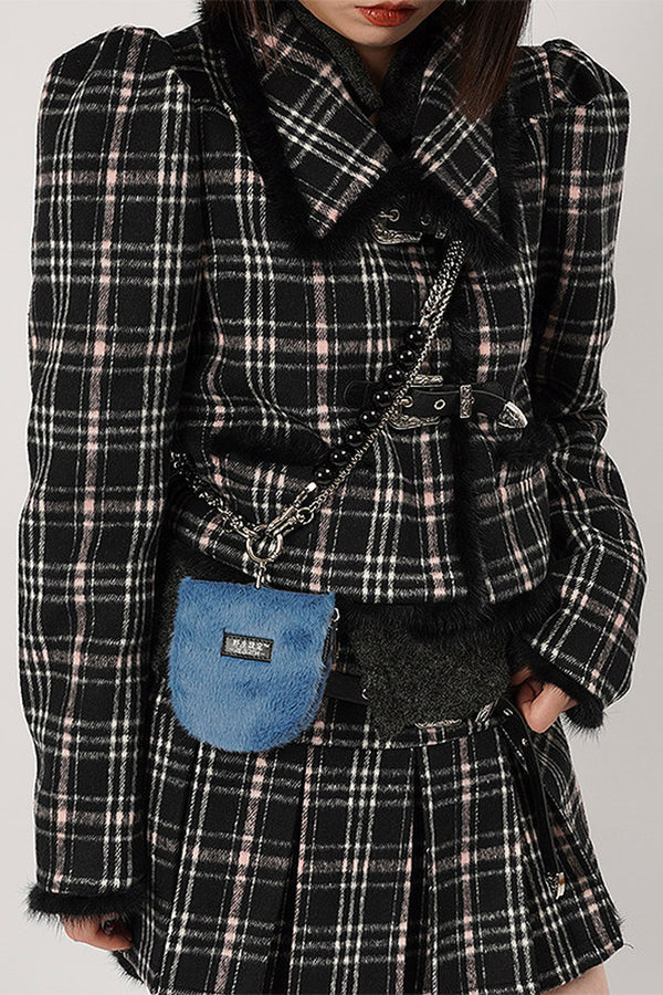 Plush Chain Key Coin Purse