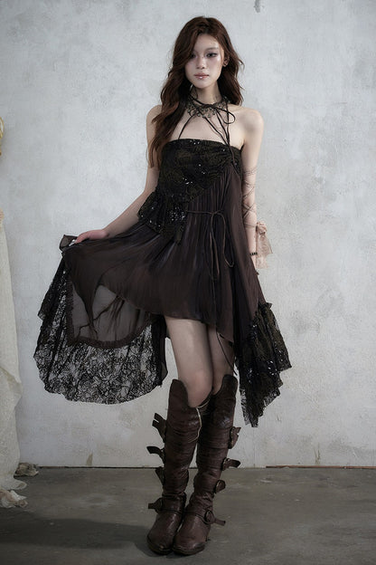 Romantic Lace Chiffon Skirt