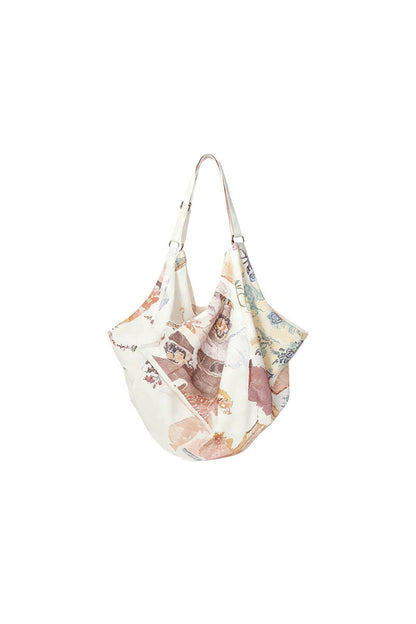 Printed Travel Tote Backpack