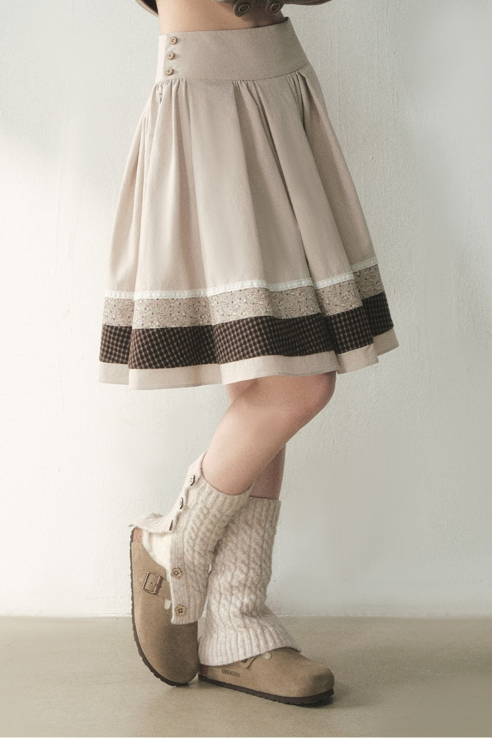Floral Patchwork Skirt