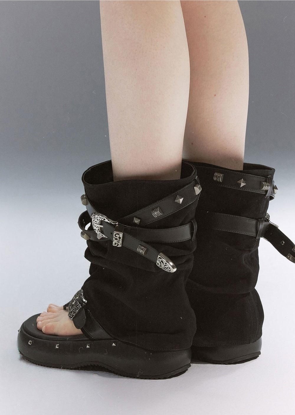 Decadent Punk Rivet Sandals