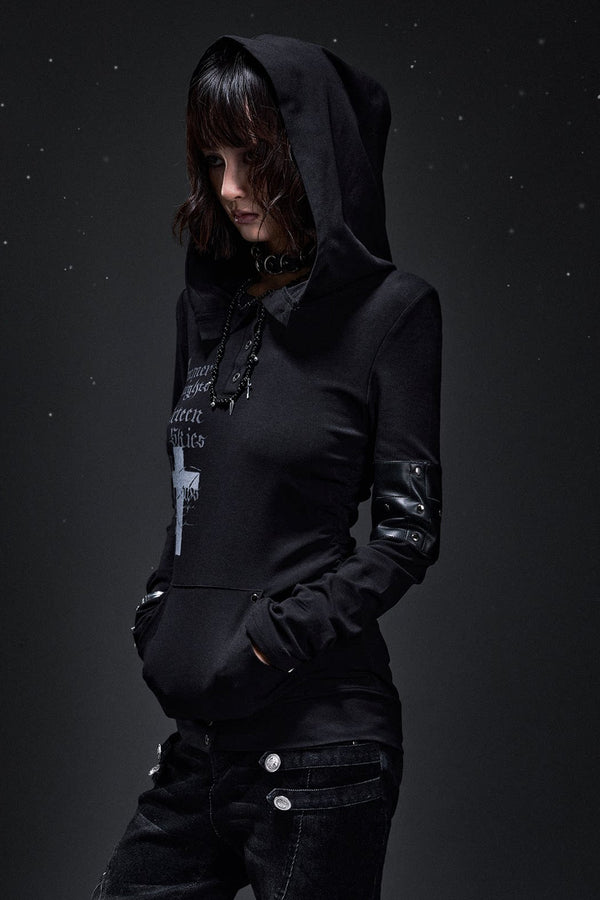 Dark Punk Cross Hoodie