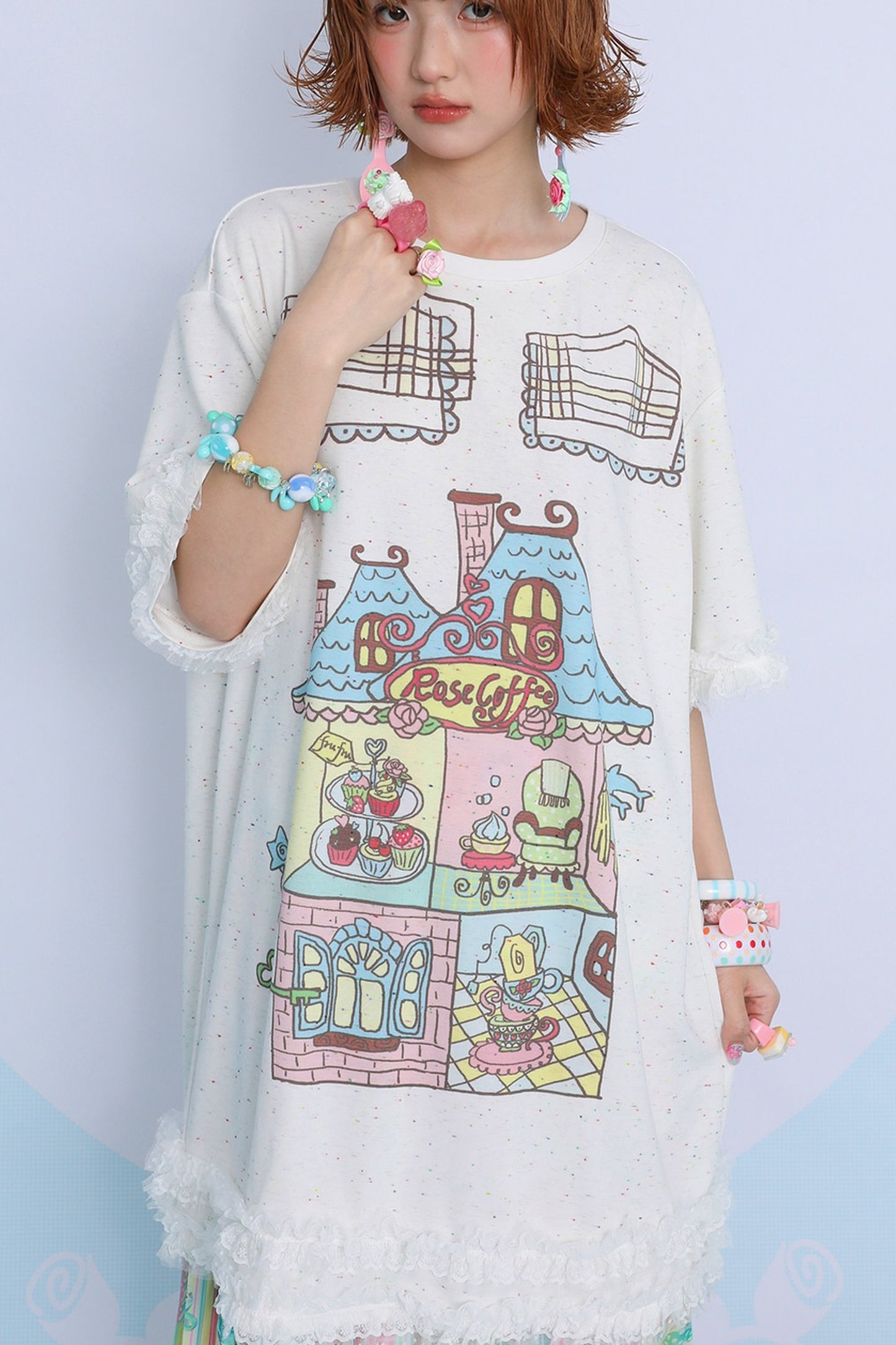 Printed Long T-Shirt Dress