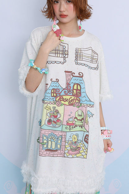 Printed Long T-Shirt Dress