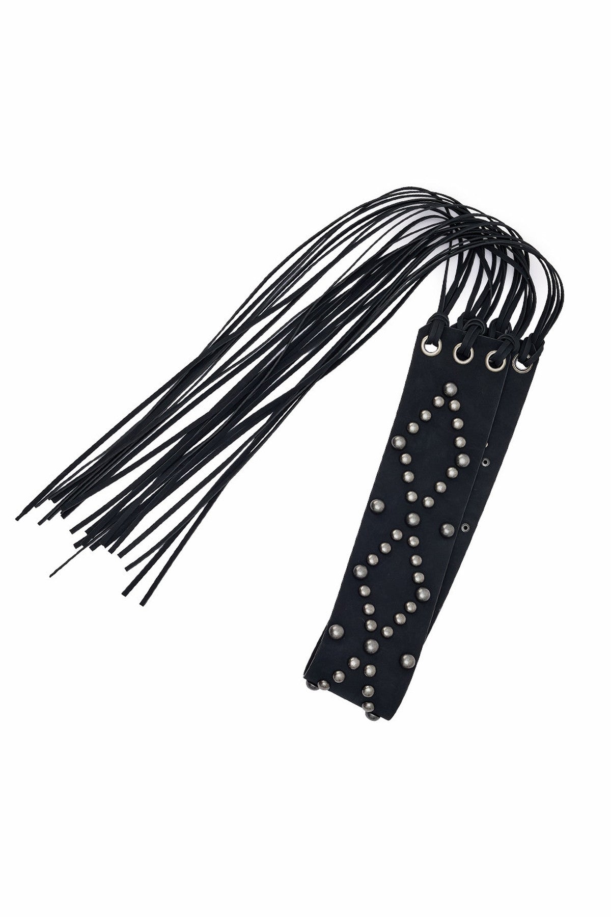 Studded Wide Strap Tassel Waist Cincher
