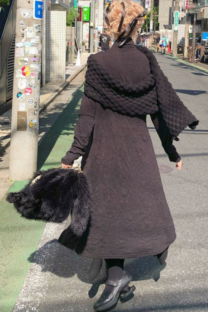 Large Shawl Slouchy Pleated Irregular Jacket