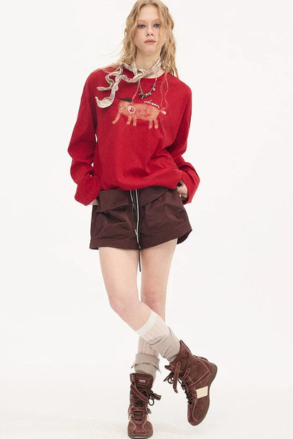 Cuffed Cargo Pants Shorts