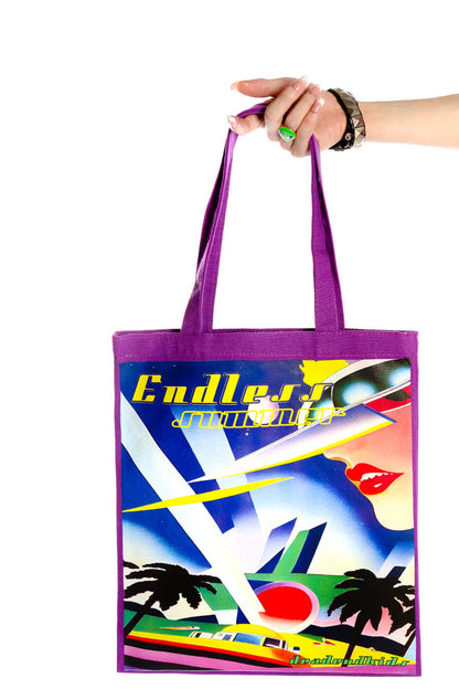 Colorful Canvas Shoulder Tote