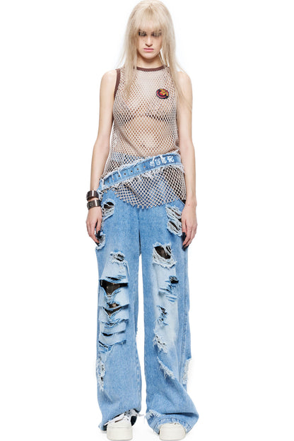 Two-Piece in One Mesh Tank Top