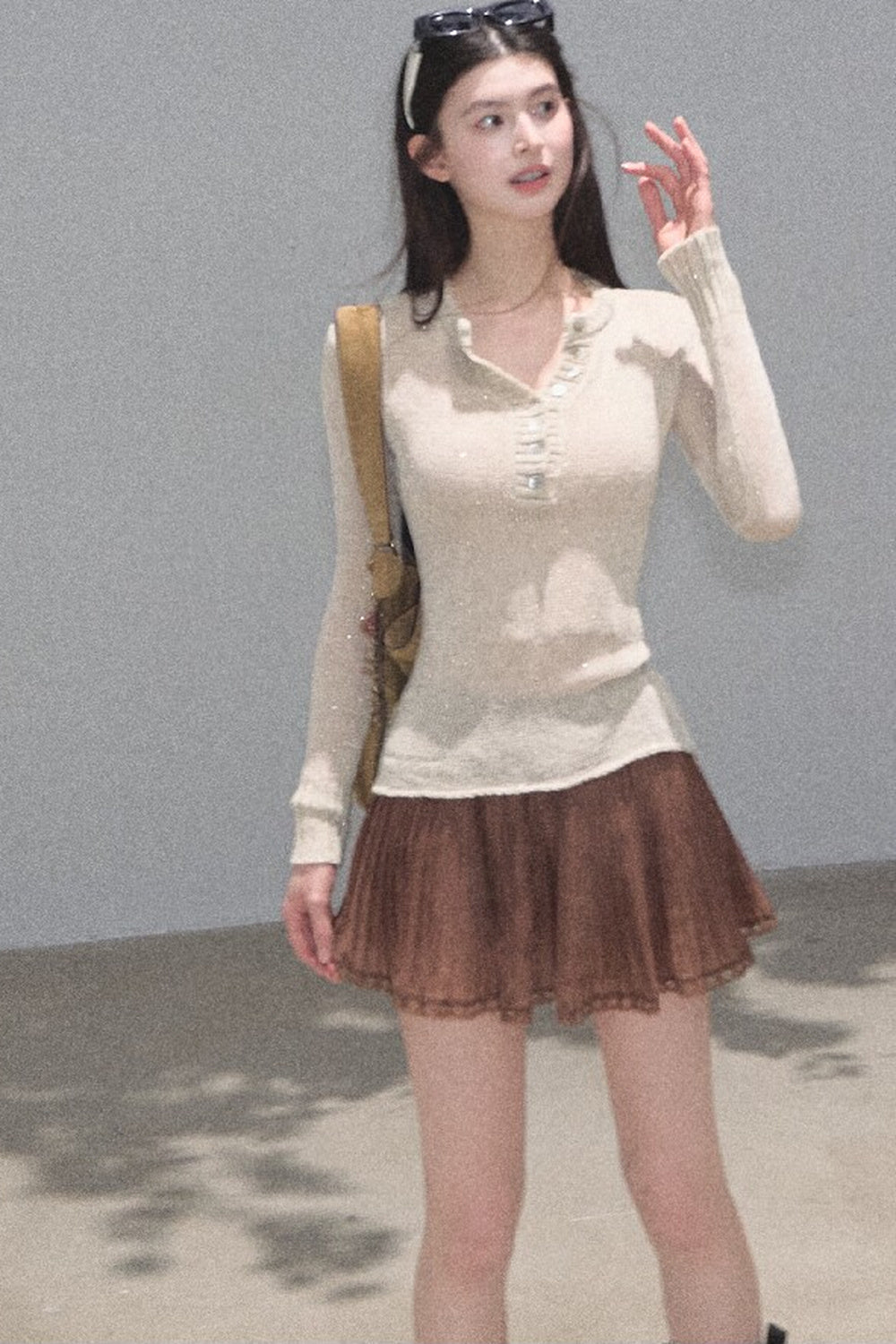 Longing Chiffon Pleated Skirt