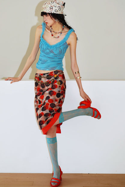Faux Two-Piece Summer Skirt