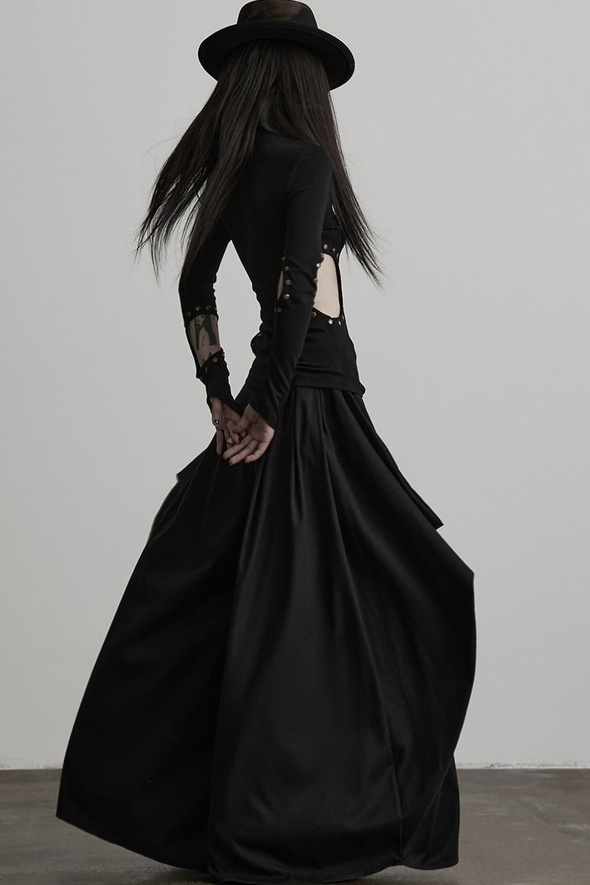 Oversized Multi-Panel Three-Dimensional Tailoring Wide-Leg Pants