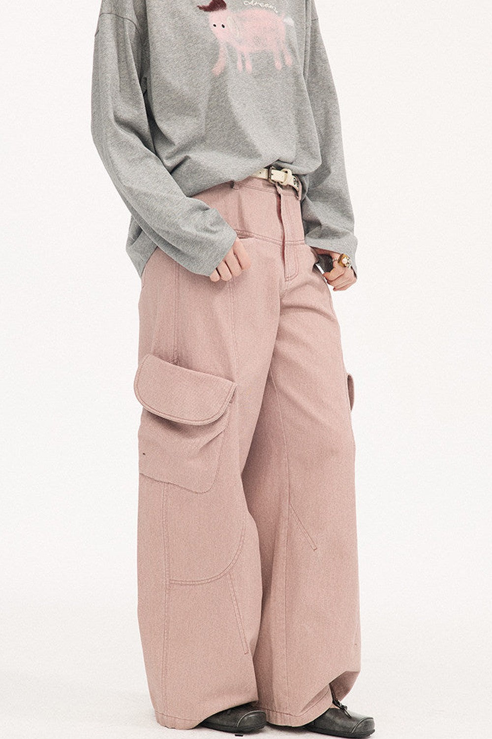 Vintage Washed Pocket Cargo Pants