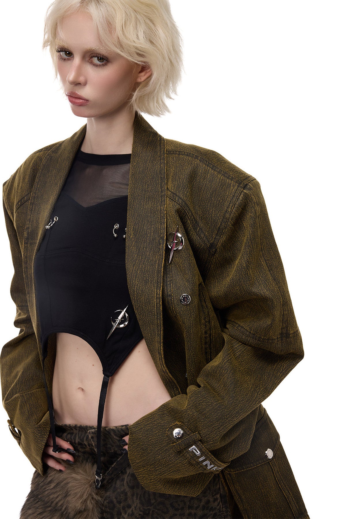 Y2K Oversized Double-Breasted Blazer