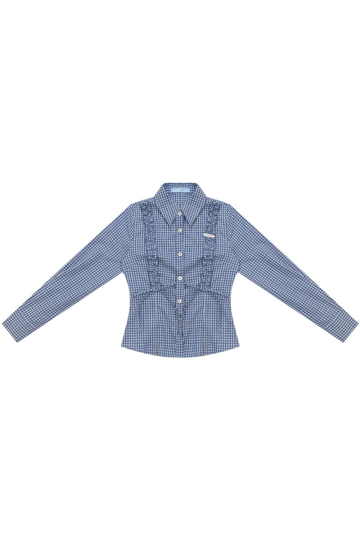 Blue Plaid Long Sleeve Shirt
