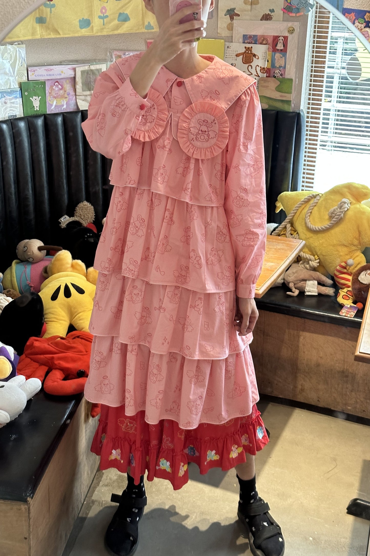 Bunny Collar Loose Blouse