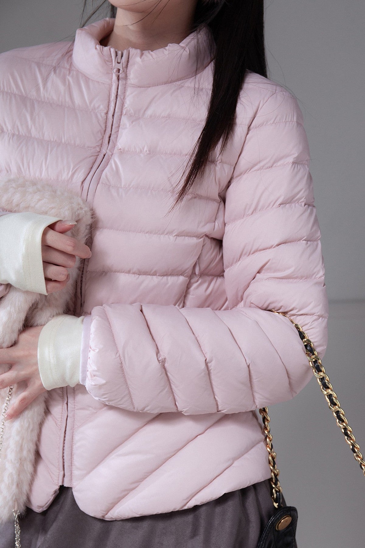 Ribbed Down Jacket