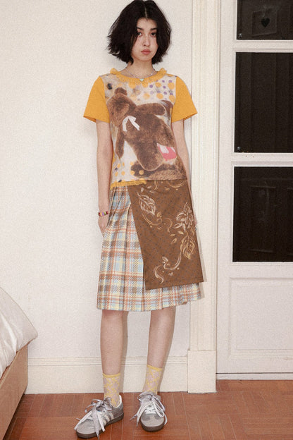 Polka Dot Bear Lace Tee