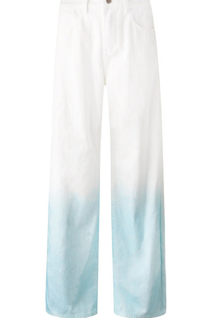 Gradient Wide-Leg Jeans
