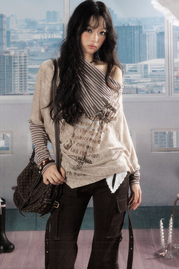 Asymmetrical Batwing Sun Protection Top Set-Up