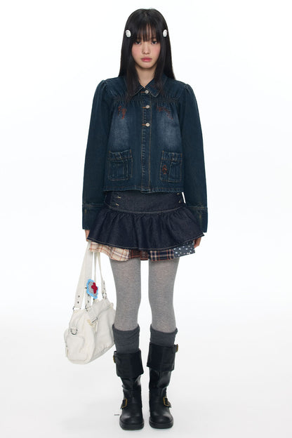 Embroidered Denim Jacket