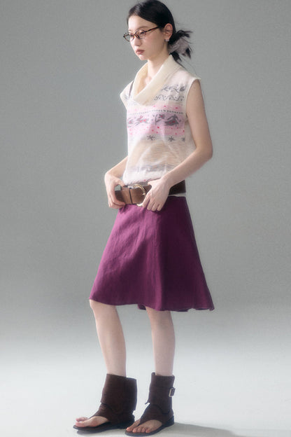Bunny Fair Isle Knit Vest