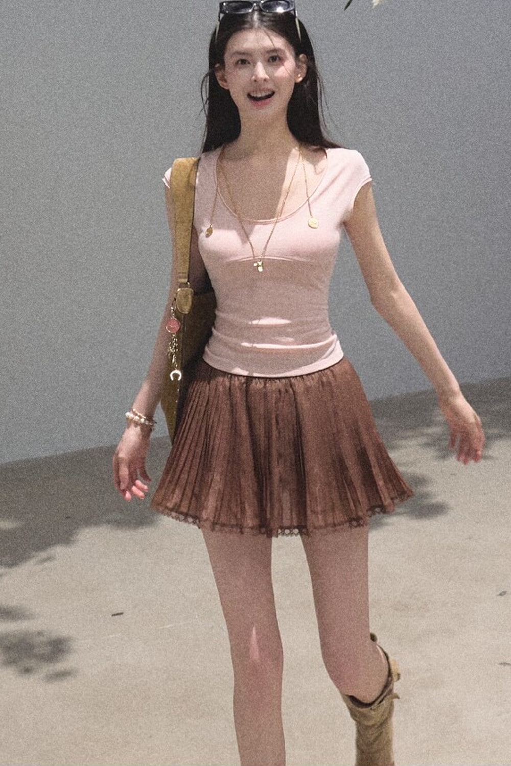 Longing Chiffon Pleated Skirt
