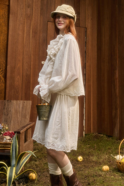 Tencel Cotton Lace Embroidery Set-Up