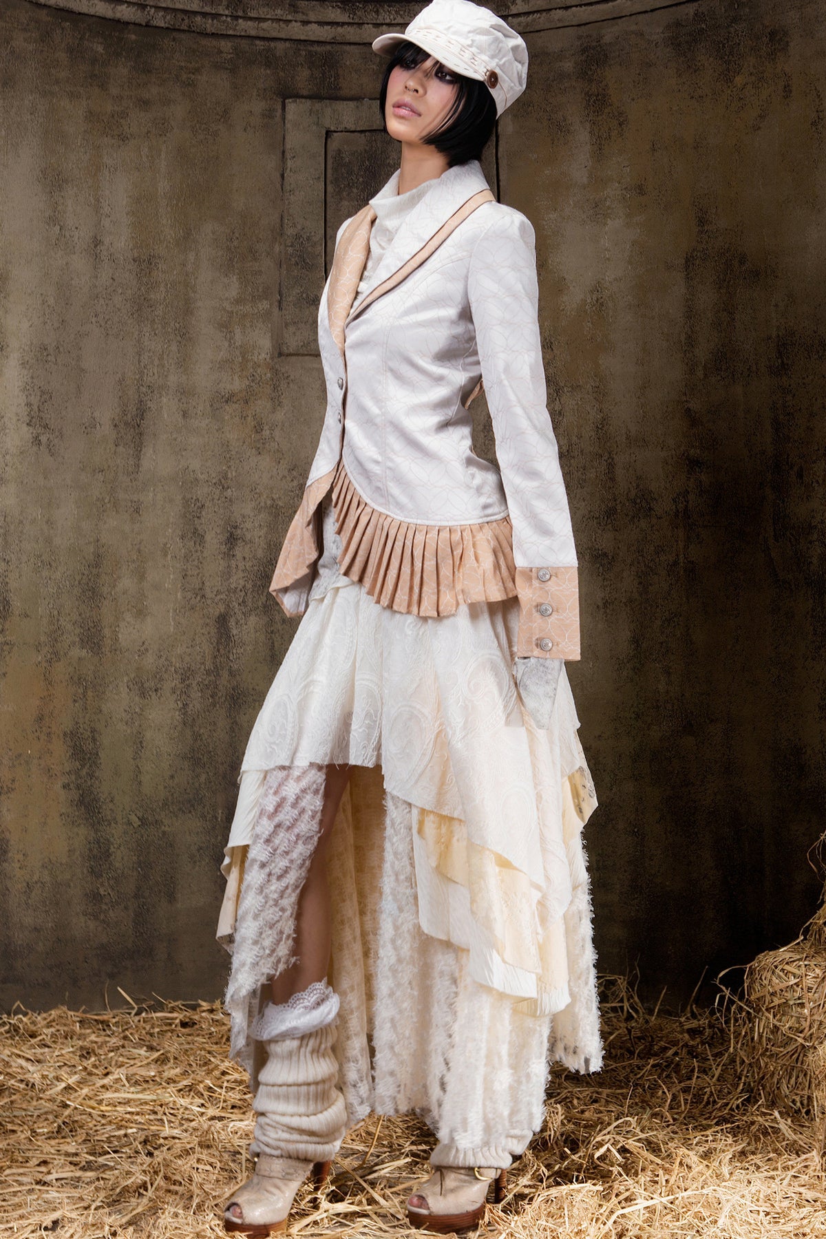 Asymmetrical Lapel Gothic Jacket