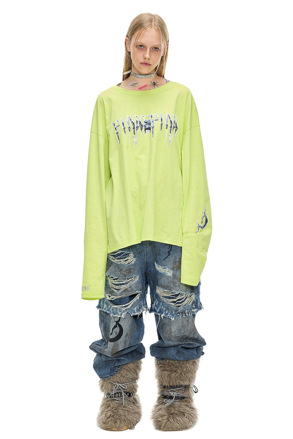 Punk-T-Shirt im Light-Subkulturstil