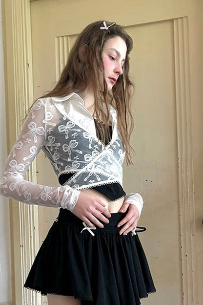 Angel's Tears Jacquard Ballet Top