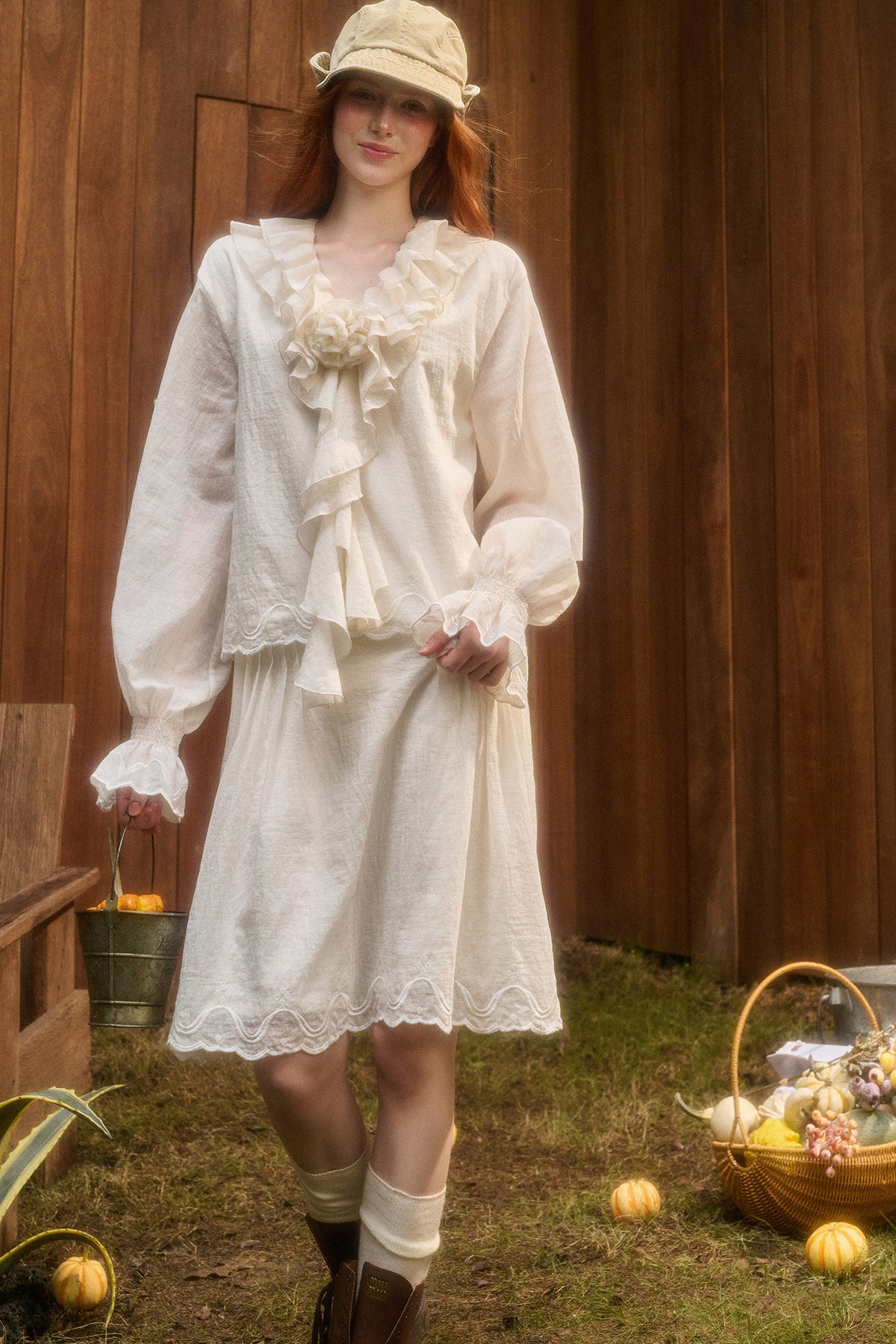 Tencel Cotton Lace Embroidery Set-Up