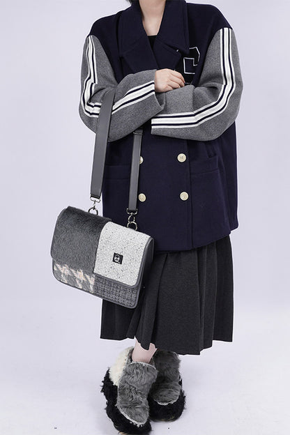 Y2K Color-Blocking Crossbody Bag