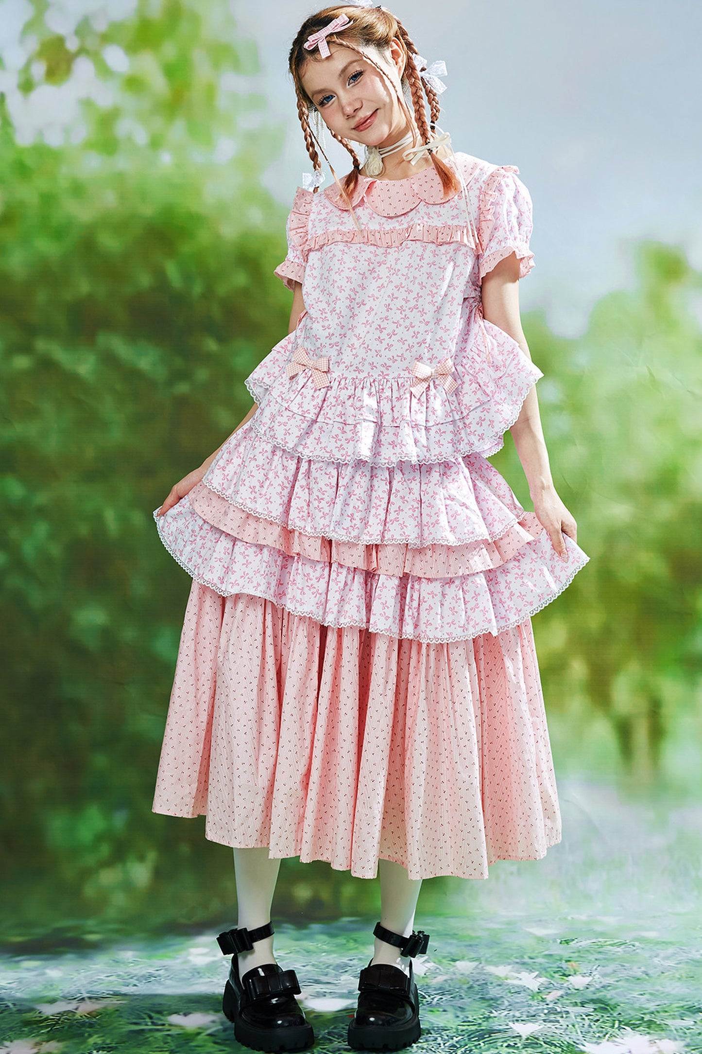 Ancient Pink Lolita Skirt