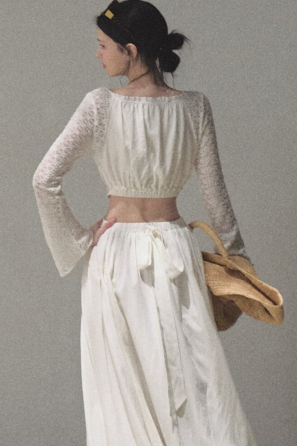 Lyocell Lace Cinching Dress