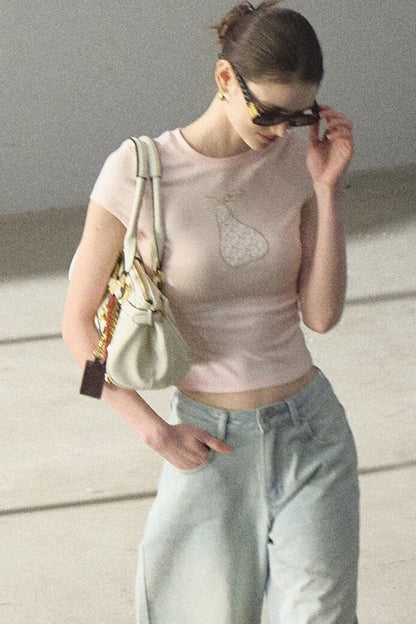 Lace Short Sleeve Top
