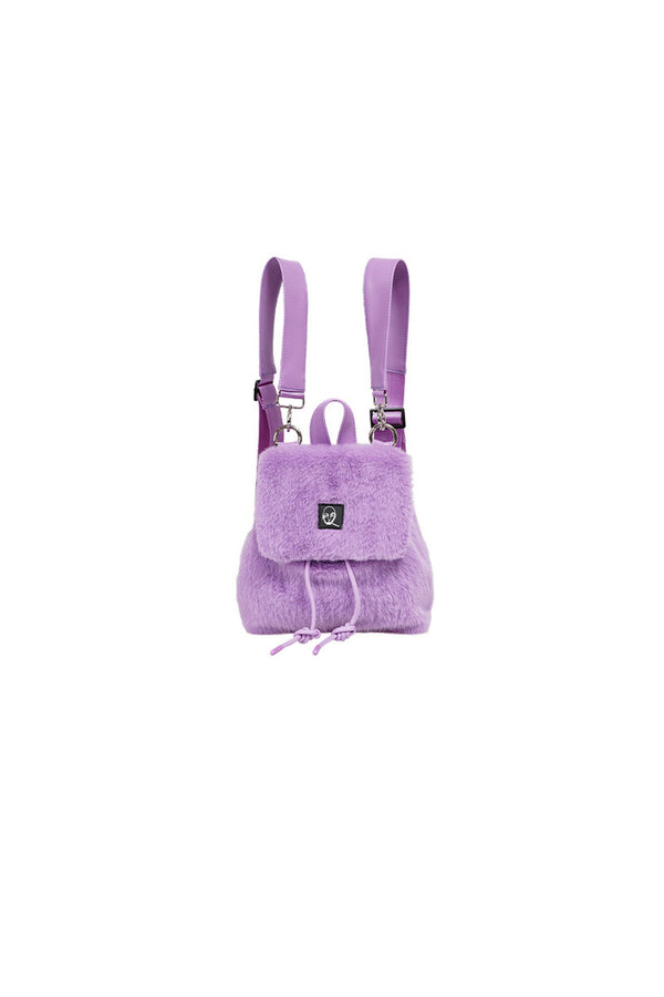Macaron Furry Crossbody Backpack