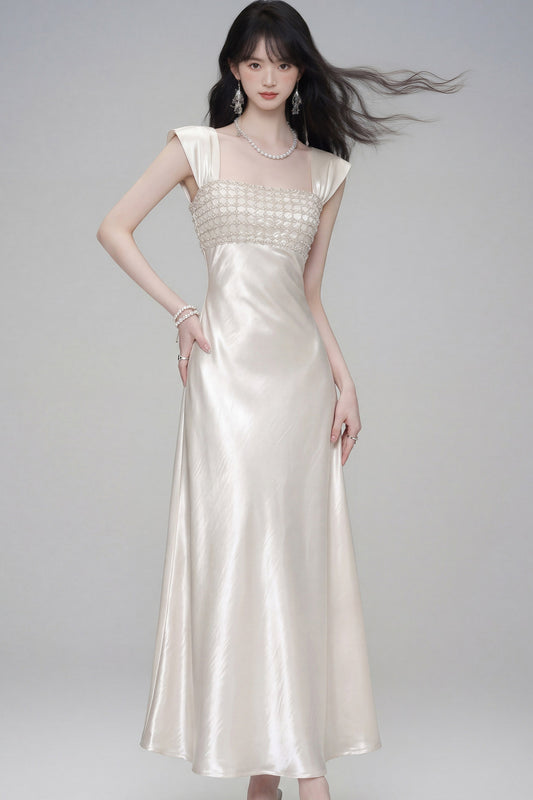Moonlight Satin Evening Dress
